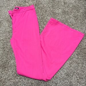 Women's Hot Pink Flare Pants